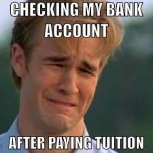 Tuition is due NOW. Everything’s for sale.